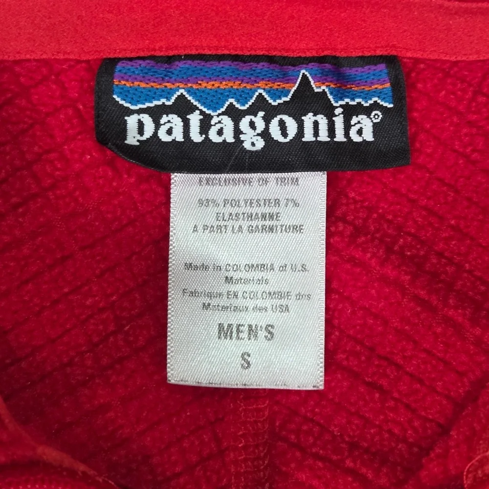Patagonia R1 Fleece Pullover Mens‎ S Womens Medium Red 1/4 Zip Polartec